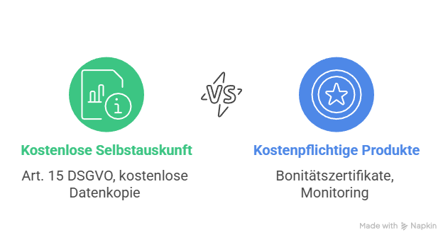 Arten der Auskünfte bei Infoscore