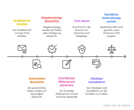 Schritte zur Infoscore Selbstauskunft