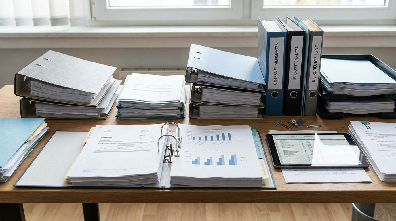 Dun & Bradstreet Alternative: Vergleich von Unternehmensunterlagen und Risikodaten auf Schreibtisch