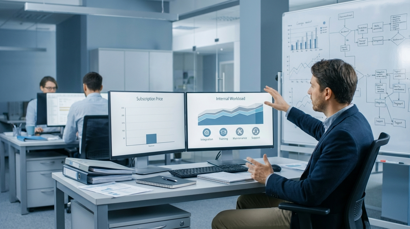 Analyst vergleicht Tarifkosten mit internem Rechercheaufwand bei North Data