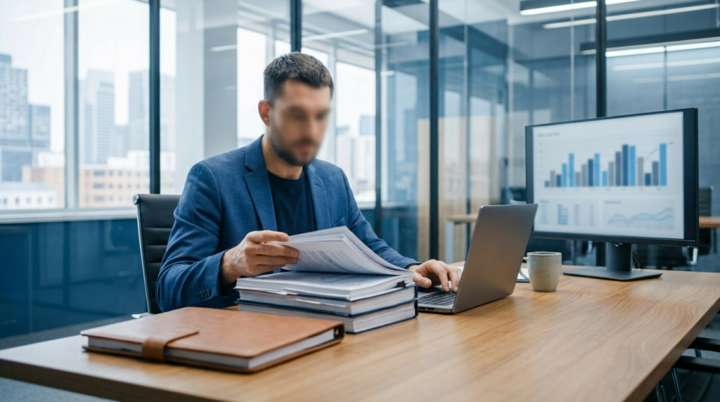 Wie seriös ist North Data: Analyse von Transparenz und Unternehmensrecherche in moderner Büroumgebung