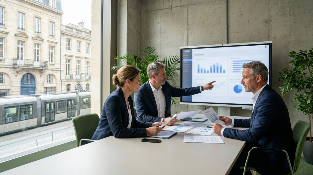 Creditsafe Deutschland: authentische europäische Risiko- und Datenszene im professionellen Office-Kontext