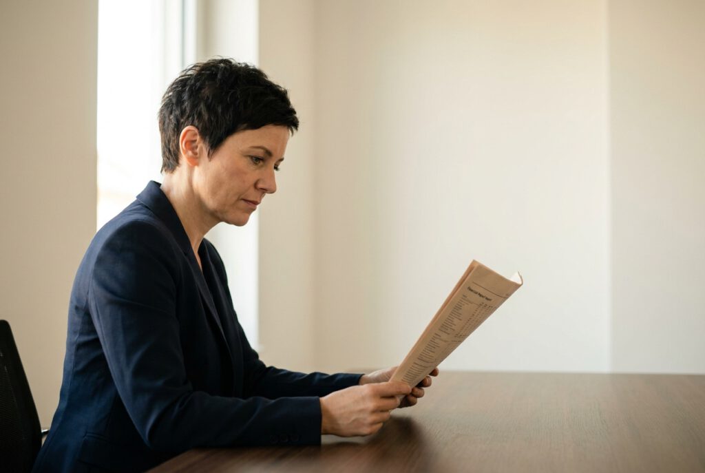 Altman Z-Score bei konzentrierter Analyse gedruckter Finanzunterlagen im B2B-Kontext