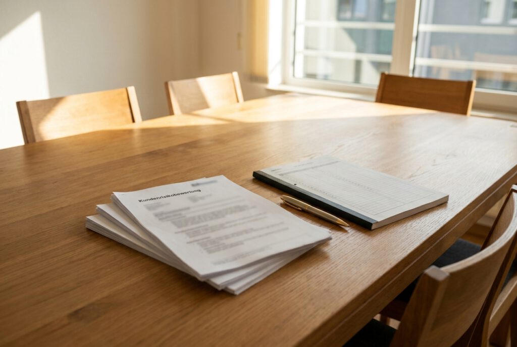 Bonität des Kunden in einer strukturierten B2B-Prüfsituation