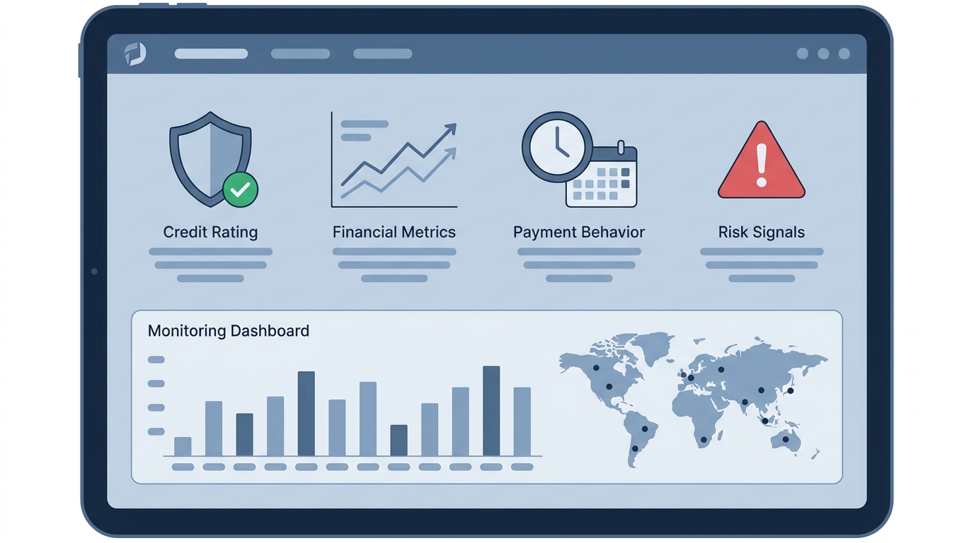 Kriterien der Bonitätsbewertung mit Finanzkennzahlen Zahlungsverhalten und Branchenrisiko