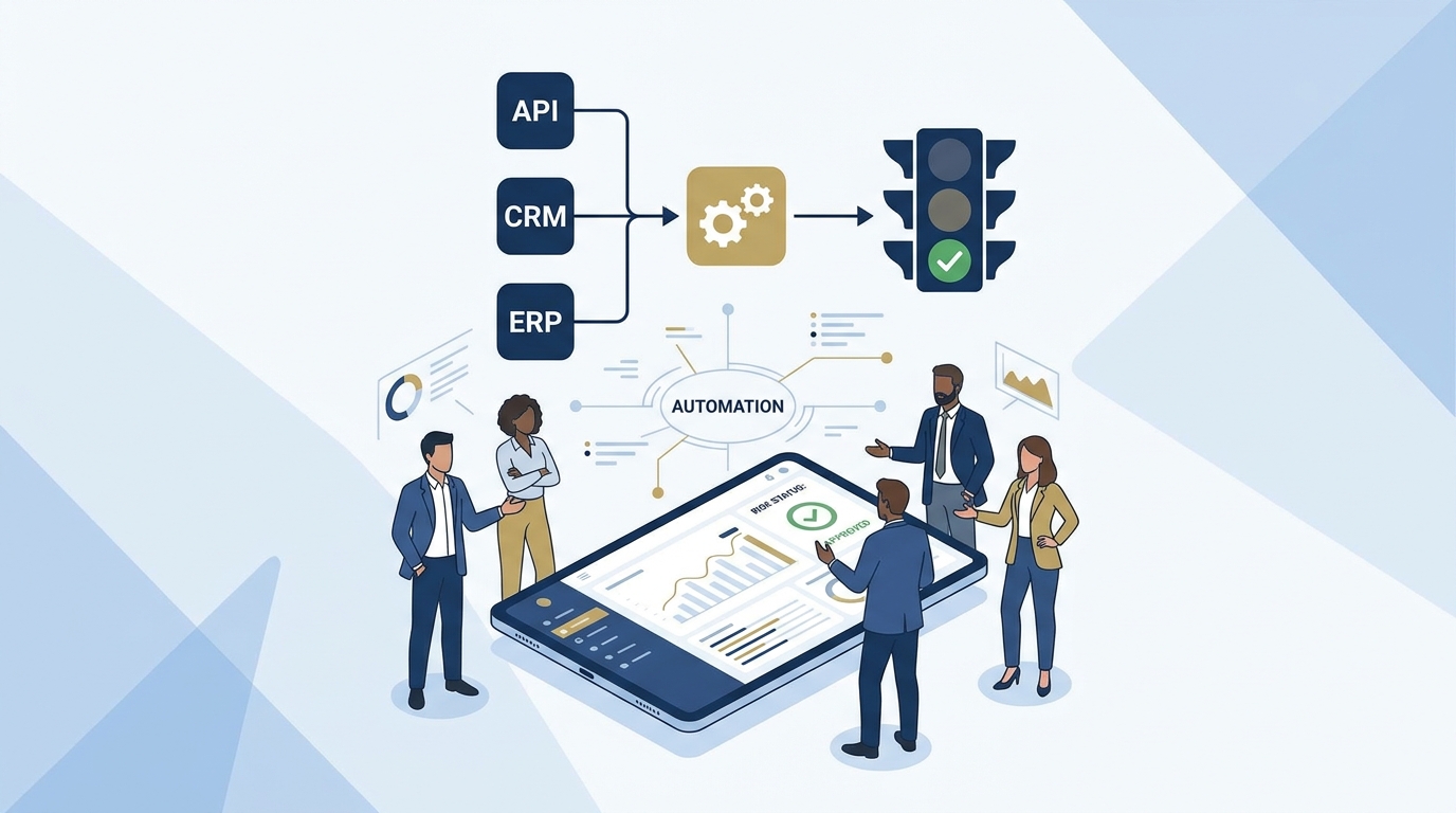 Bonitätsprüfung automatisieren zeigt strukturierte B2B Bonitätsentscheidung mit Regeln und Monitoring im Prozess
