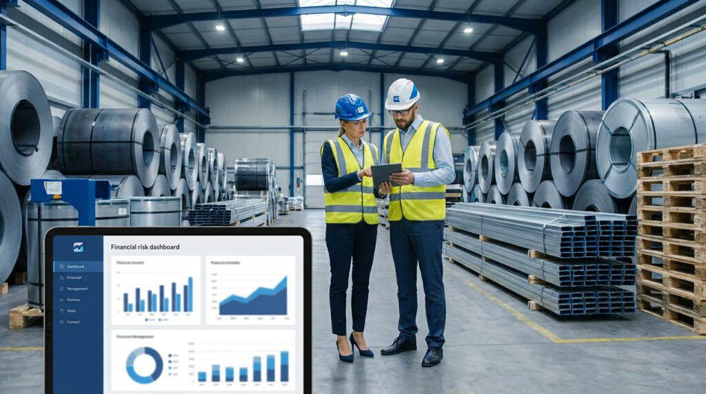 Bonitätsprüfung Metallhandel mit Stahlprofilen und Kreditentscheidung