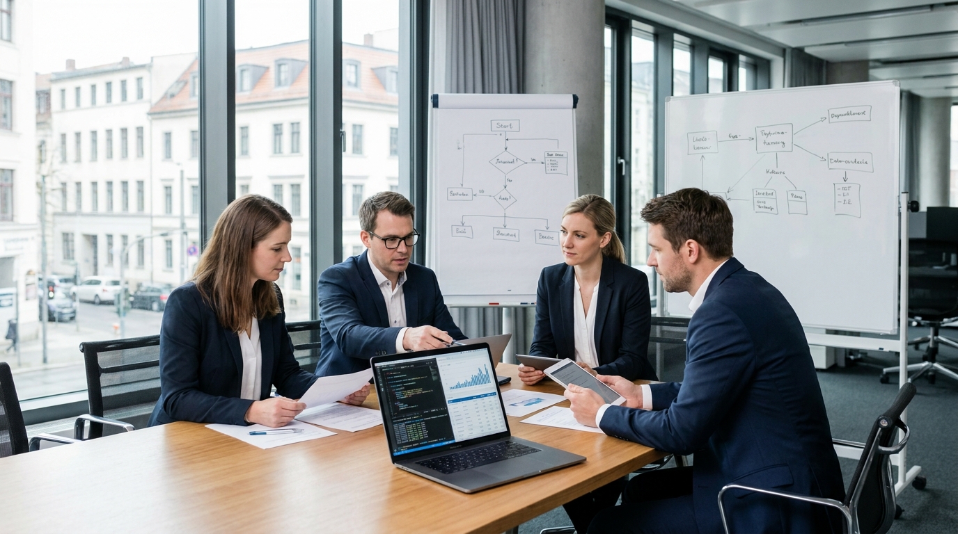 Bundesanzeiger API, Team bespricht Registerdaten, Risiko und Integration