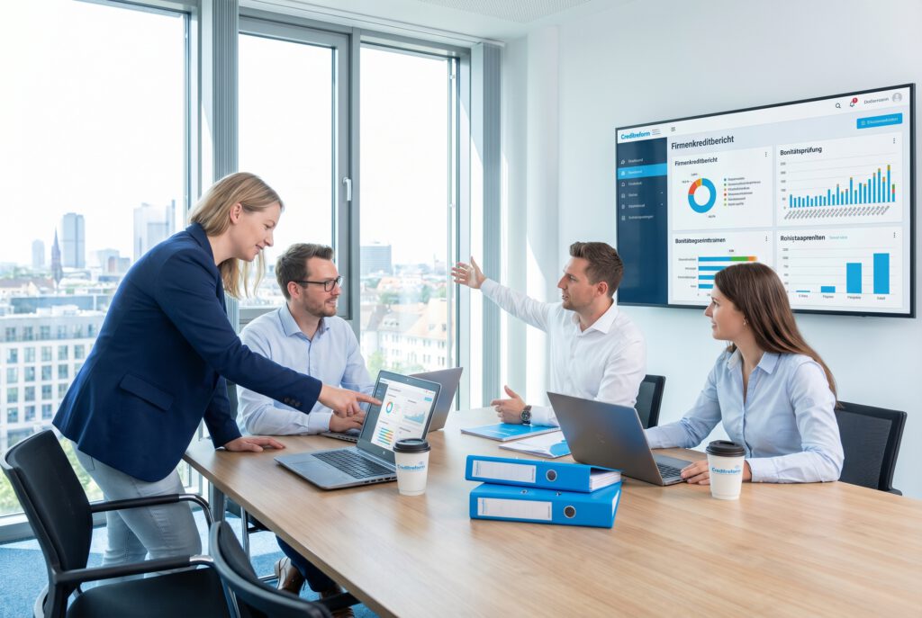Finance-Team vergleicht Bonitätsanbieter und wählt eine Creditreform Alternative für B2B-Entscheidungen