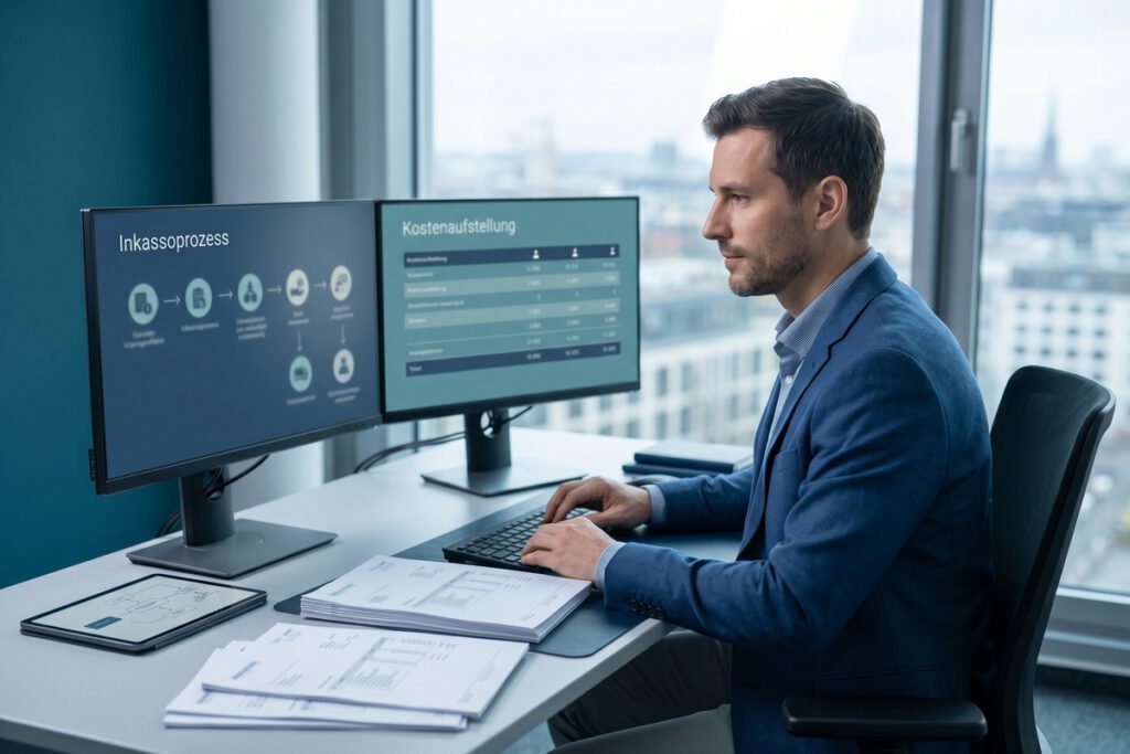 Creditreform Inkassoauftrag 2026 bei der Prüfung einer offenen B2B-Forderung