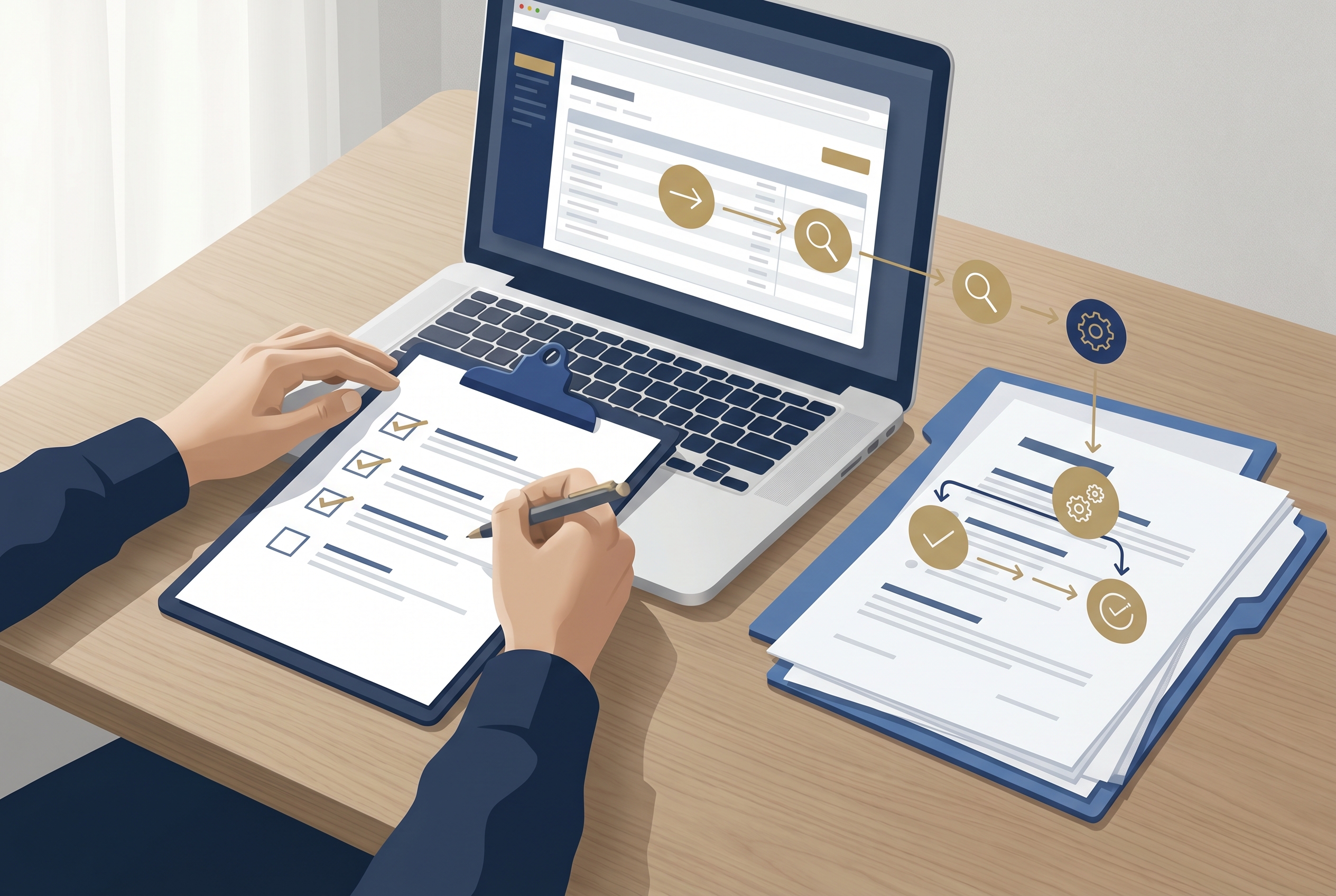 Prüfprozess für Richtlinien, Freigaben und Bonitätsprüfung im Unternehmen