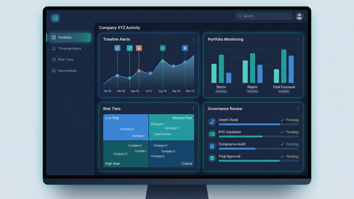 Prozess-Monitoring für Wirtschaftsauskunft, Alerts und Risikostufen