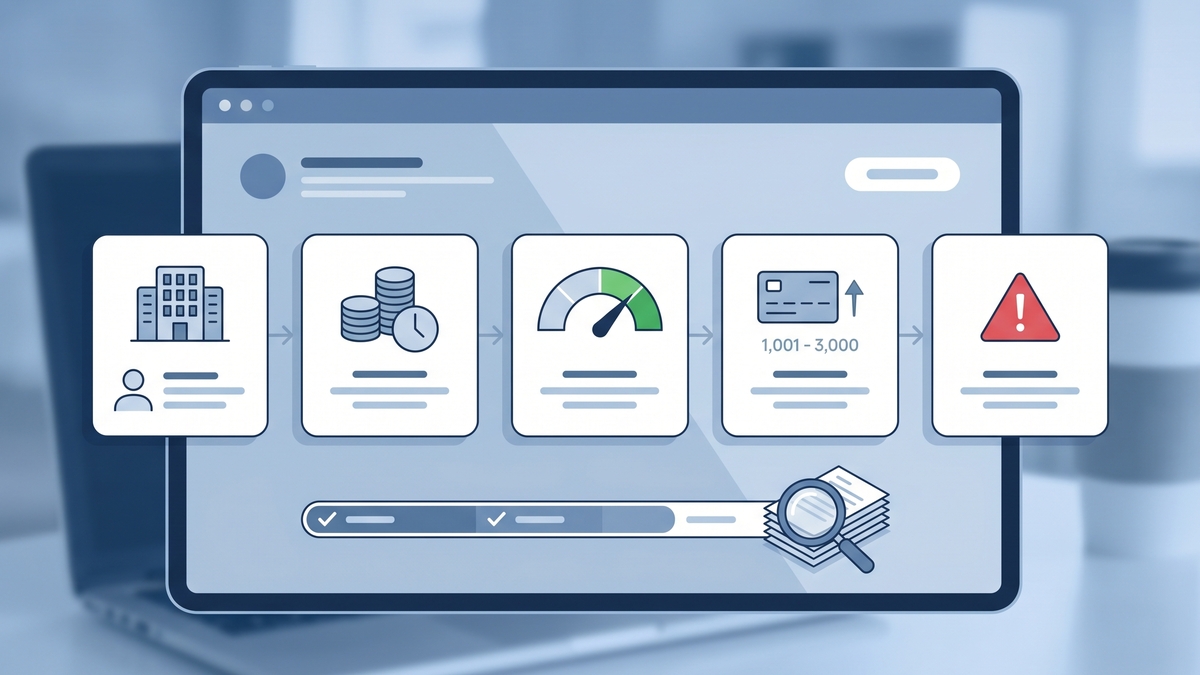 Vergleich von Auskunftsinhalten mit Score, Limit und Warnsignalen