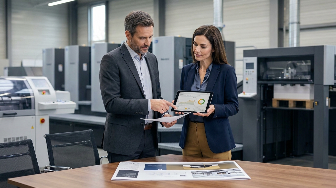 Bonitätsprüfung Druckerei für B2B-Aufträge in der Druckproduktion