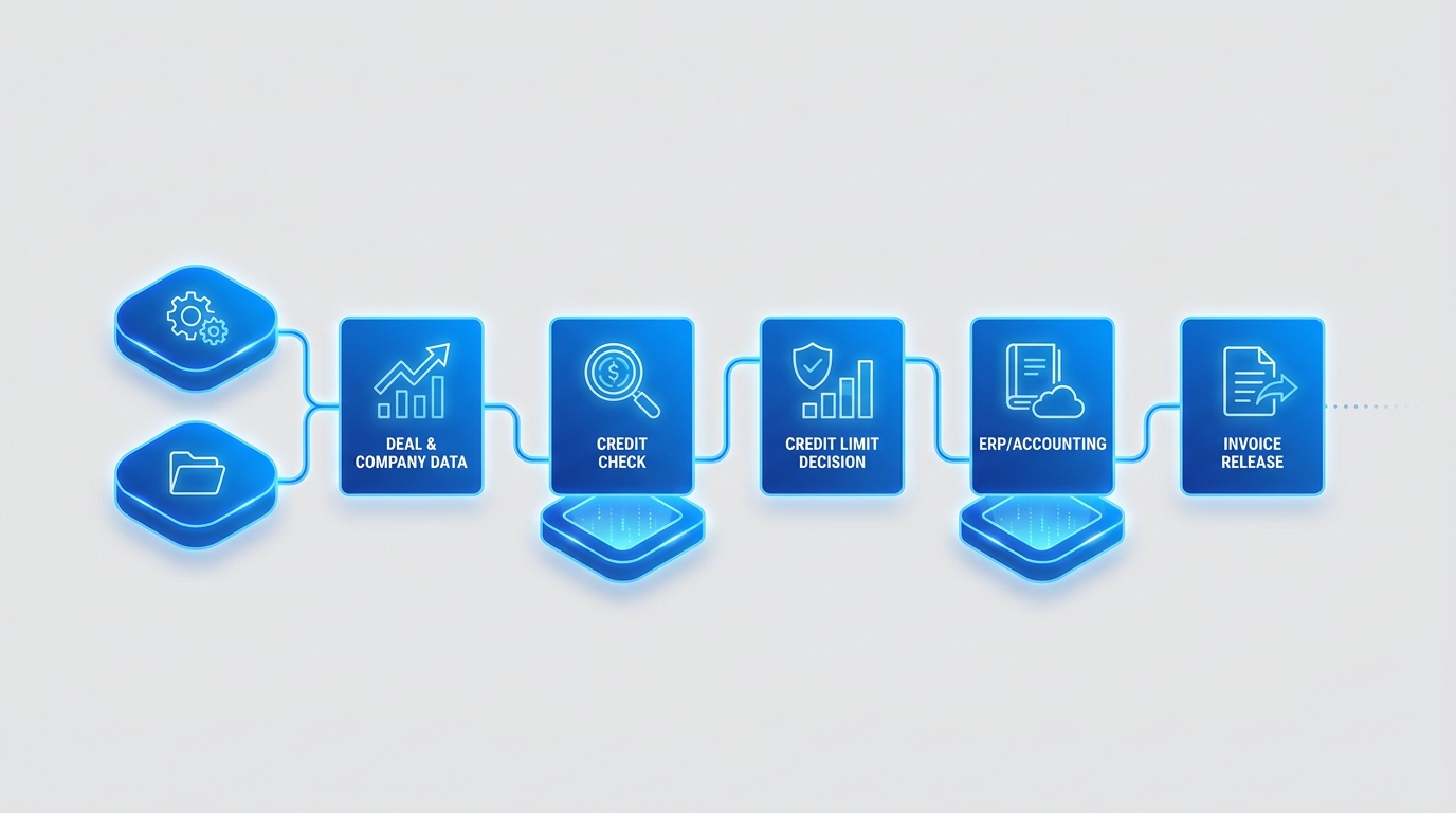 HubSpot API Workflow für B2B-Bonitätsprüfung, CRM-Datenanreicherung und Kreditlimit