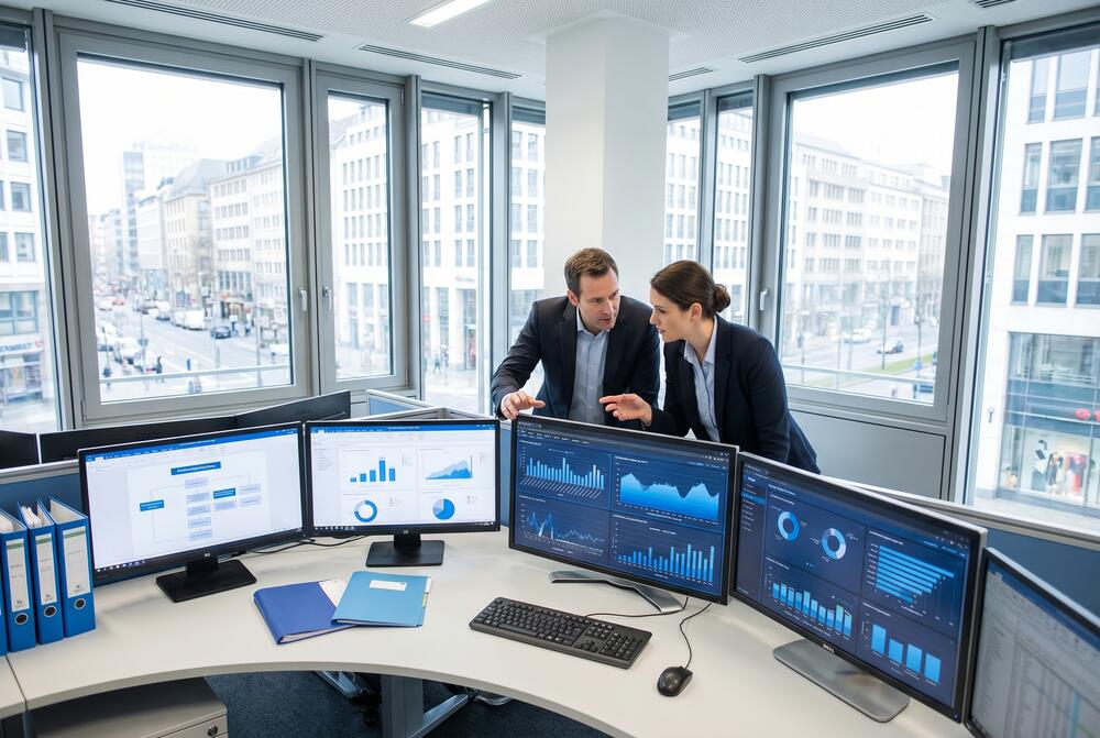 Team analysiert Risikobewertung und Kreditwuerdigkeitspruefung per API