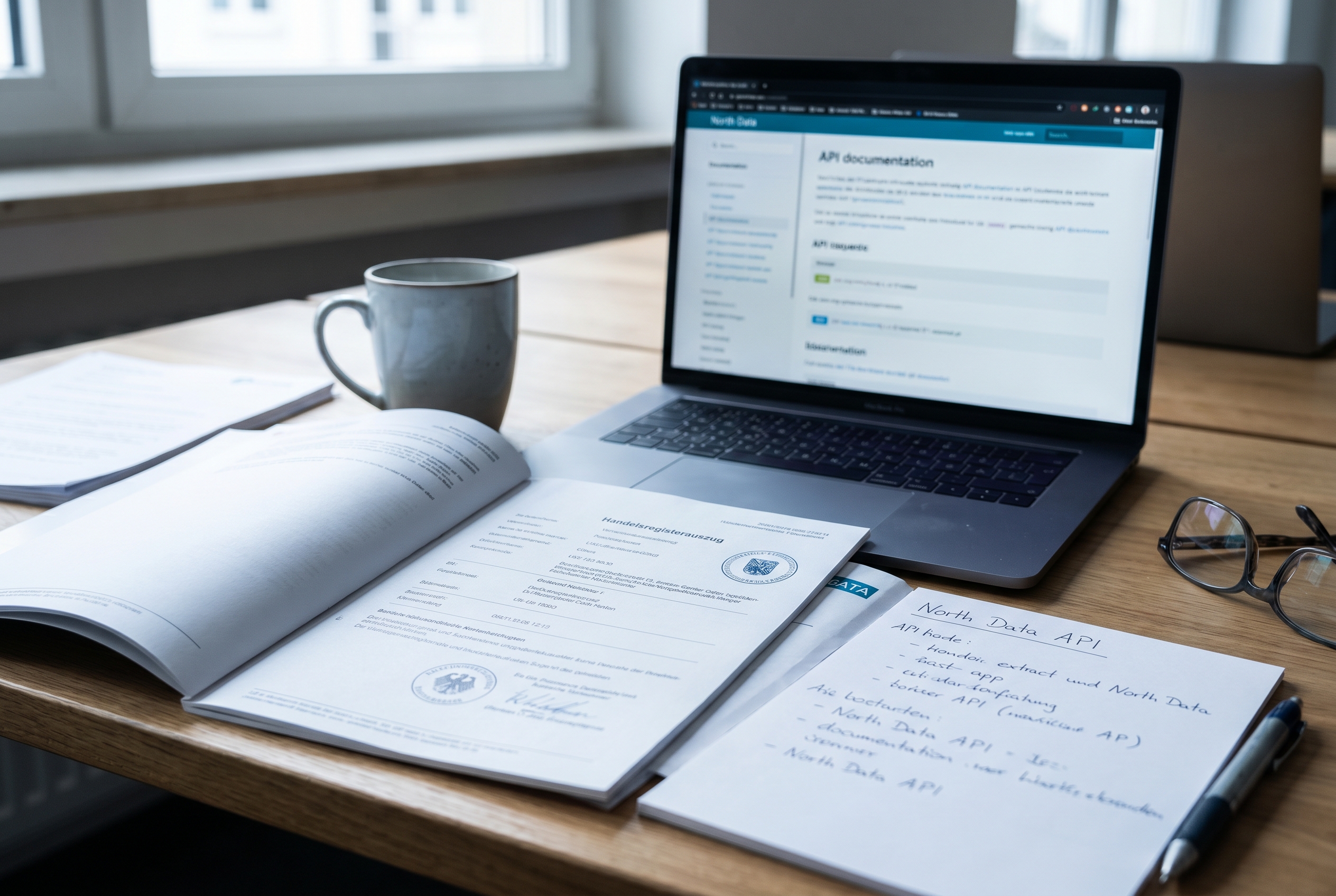 North Data API im Kontext von Firmenrecherche, Registern und Unternehmensunterlagen