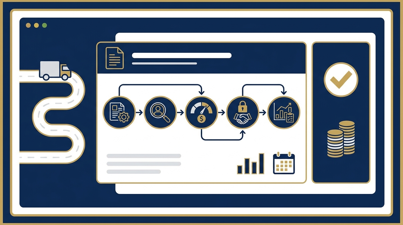 Transportauftrag auf Rechnung absichern Prozess von Auftrag bis Zahlungsmonitoring