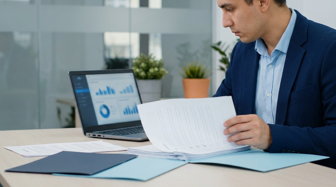 Firmencheck Risikoanalyse für Geschäftspartner mit Dokumenten und Bonitätsprüfung