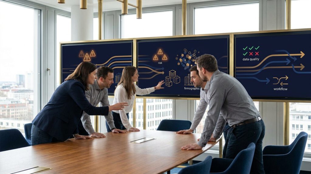 CRM Daten anreichern B2B Dashboard mit Firmendaten Bonität und Segmentierung