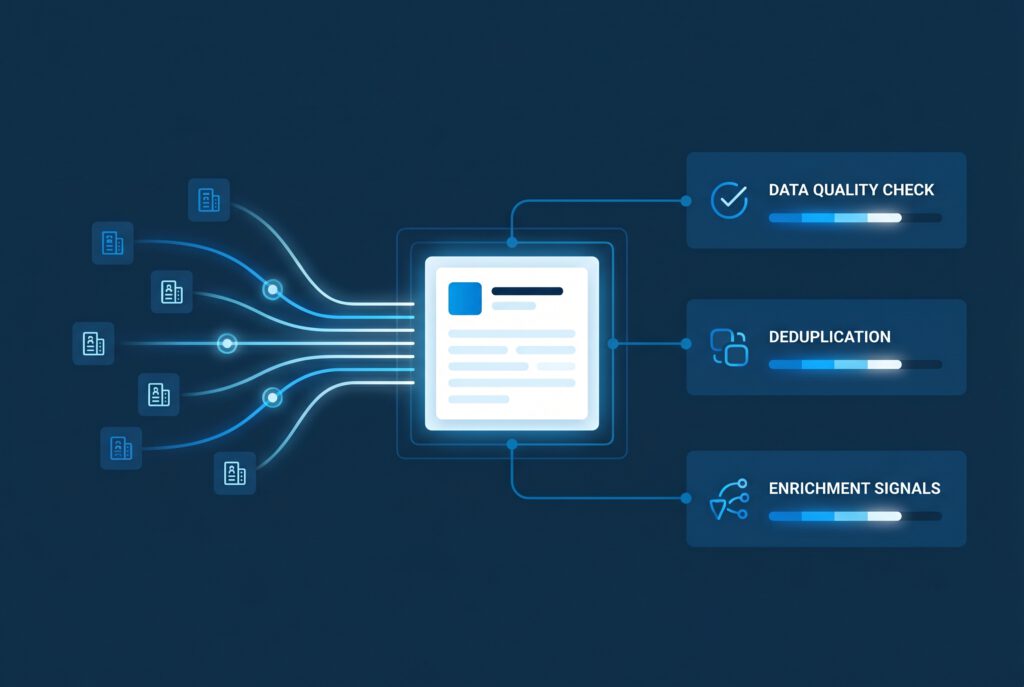 Firmendaten CRM anreichern: B2B-Datenqualität, Dublettenprüfung und Bonität im CRM