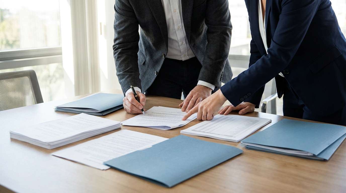 Unternehmensdaten und Prüfunterlagen für eine Know Your Business Prüfung