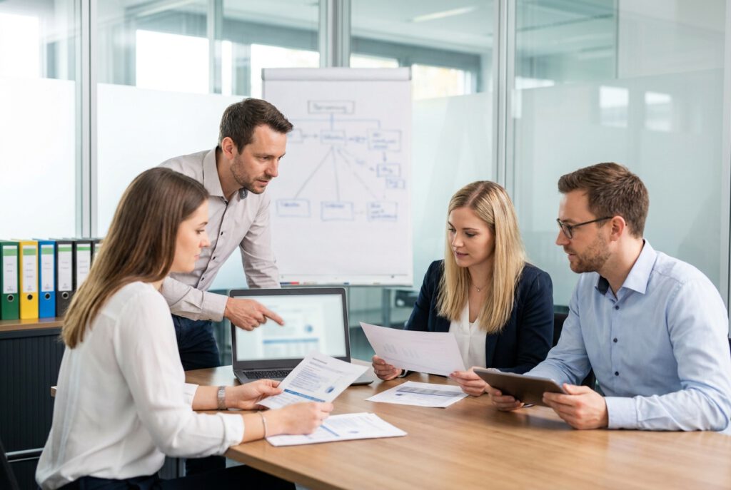Rechnungskauf absichern Anbieter Vergleich im B2B-Entscheidungsprozess mit Bonitätsprüfung und Kreditlimit
